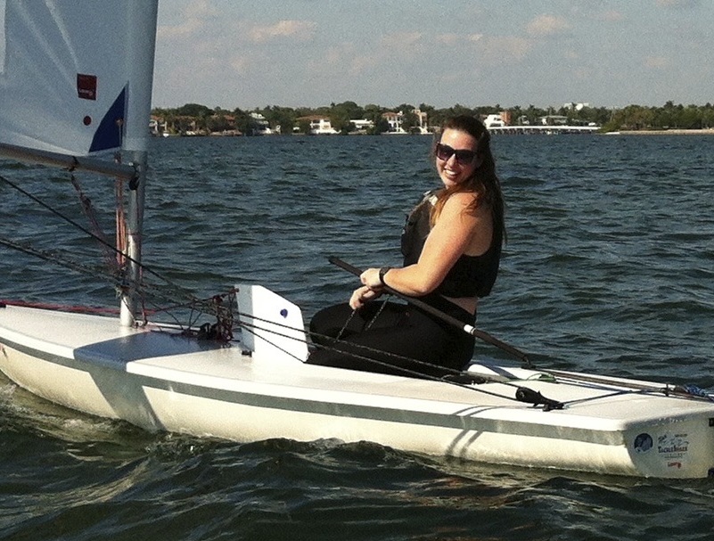 Dinghy on the water