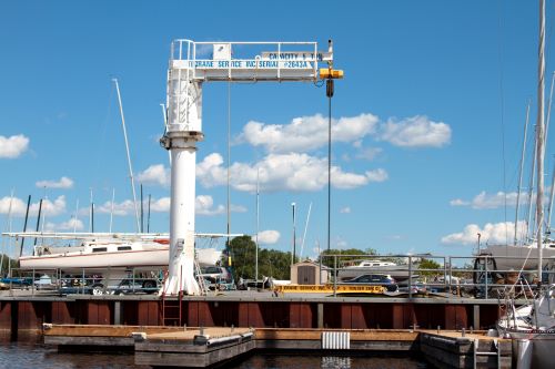 The crane in NSC's yard