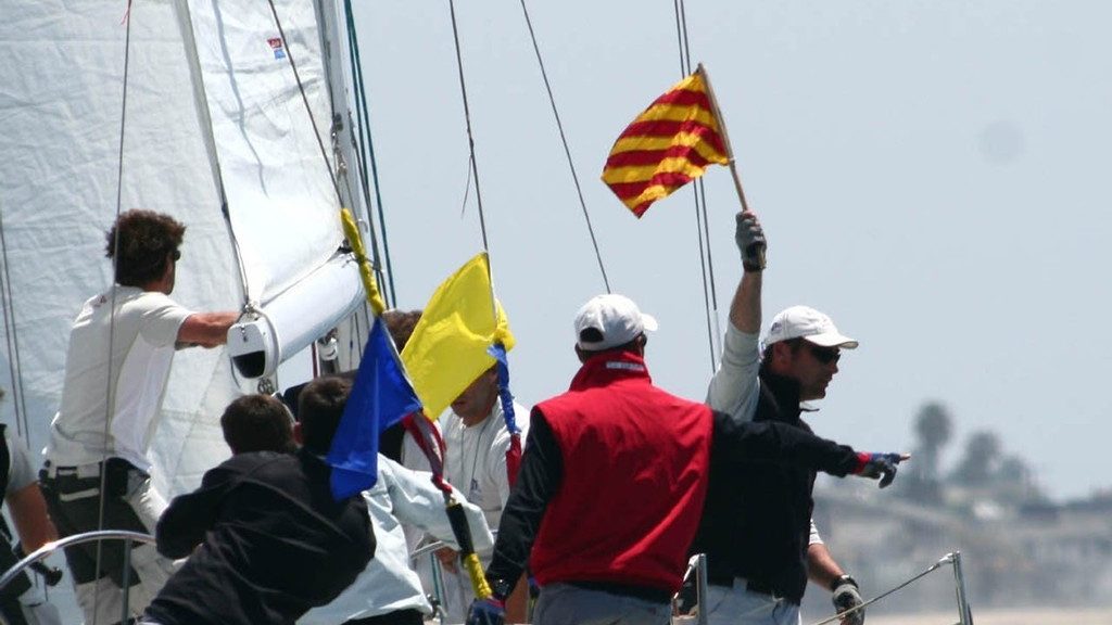 Protest flag up