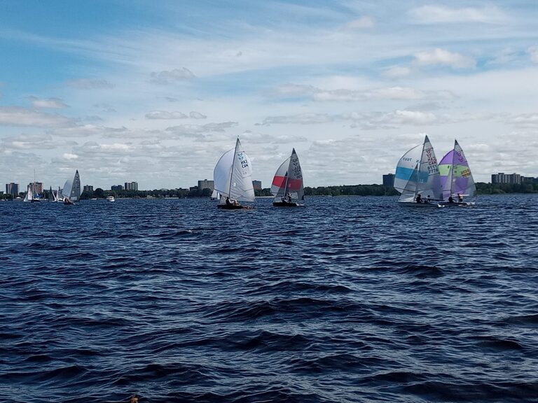 505s flying spinnakers