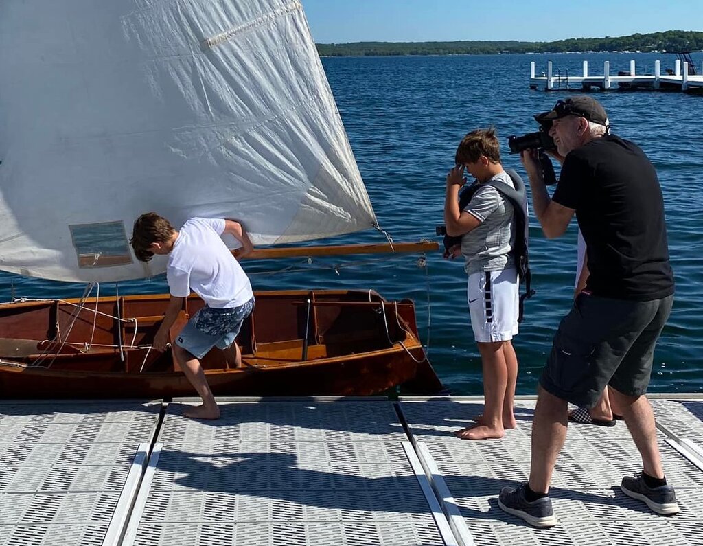 Cameraman films Buddy Melges