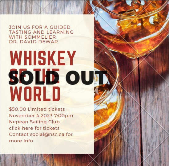 Whiskey of the World SOLD OUT sign