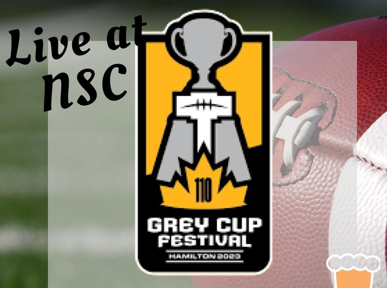 Ad for Grey Cup Festival at NSC 2023